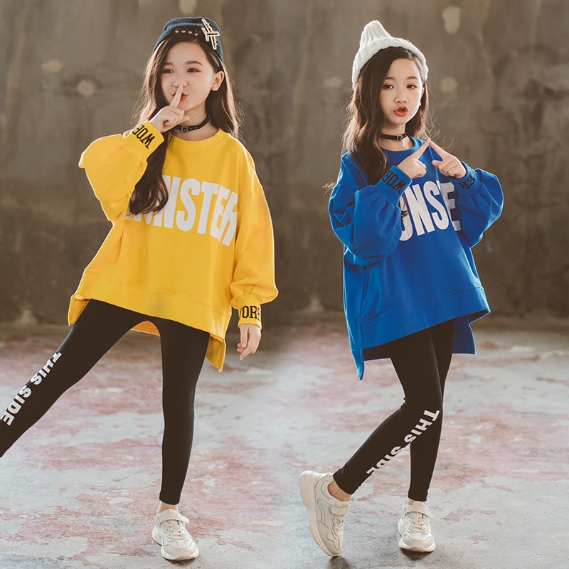 Mode Sweatshirts voor Kinderen Meisjes Herfst Top 5 6 8 10 12 13 Jaar Kinderen Casual Kleding