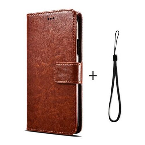 Para tcl l10 pro/l10 plus/l10 lite/t pro caso capa flip couro suporte do telefone coldre para funda silicona: for TCL T Pro / 0Brown