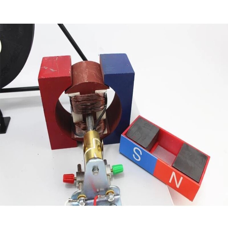 Demostración Visual, generador de Motor accionado a mano, modelo de actividad, experimento electromagnético de Física de CA/CC para enseñanza/laboratorio