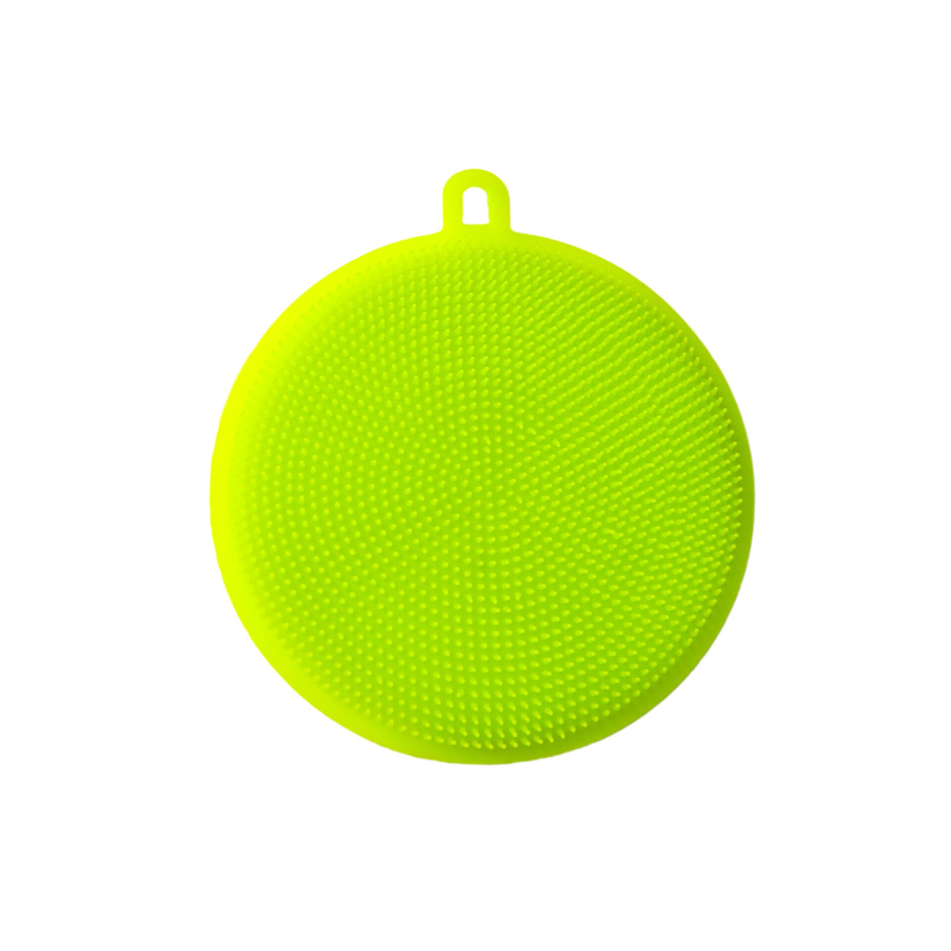Silicone Dishcloth Dishwashing Brush Oil-Free Kitchen Cleaning Brush Decontamination Multifunctional Melon Fruit Vegetable Scour: Bulk Green