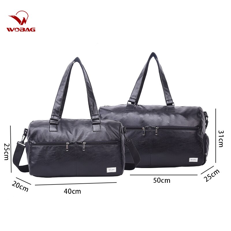 Moda Couro Pu Saco Mulheres de Grande Capacidade Mala de Viagem À Prova D' Água Saco Da Bagagem Dos Homens De Fitness Formação multi-função Bolsa