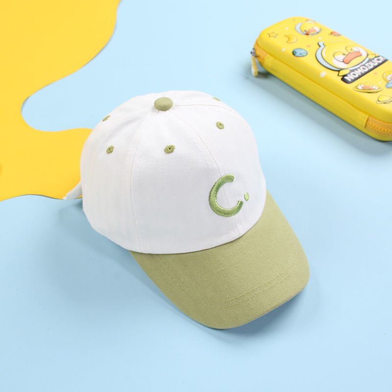 Koreaanse Mode Brief Baby Baseball Cap Lente Zomer Outdoor Sport Kids Zonnehoed Verstelbare Kinderen Hoed Voor Jongens Meisjes 2-5Y: C