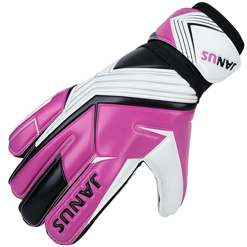 JANUS, guantes de portero coloridos con personalidad, rojo, verde, espesados, fútbol, guantes de portero, Palma de látex S227