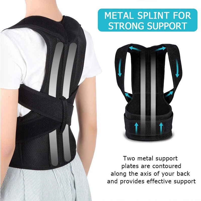 Posture Corrector for Men and Women Back Posture Brace Clavicle Support Stop Slouching and Hunching Adjustable Back Trainer