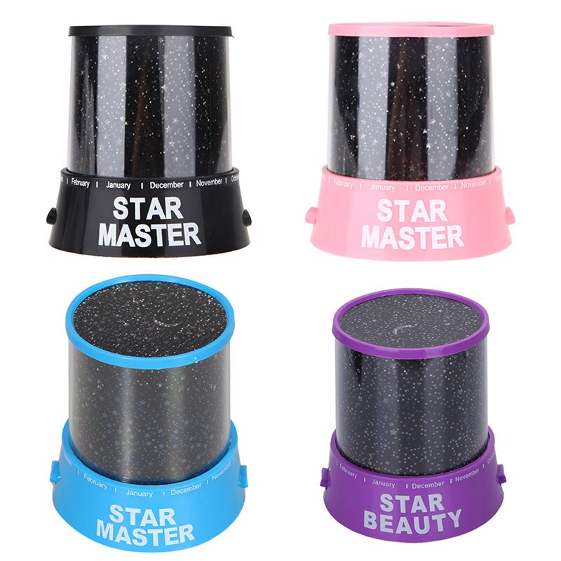 1 st ABS Rotatie Star Sky Luminous Light Lamp Night Projector met USB Kabel Romantische Decoratie Kids Toy Willekeurige Kleur: Random Color
