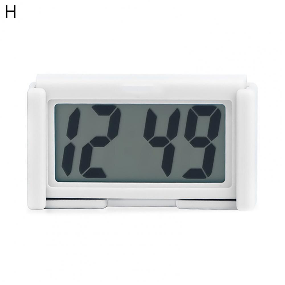 Exquisite Mini Electronic Digital Clock Portable Desk Electronic Clock Fine Workmanship for Car:  H