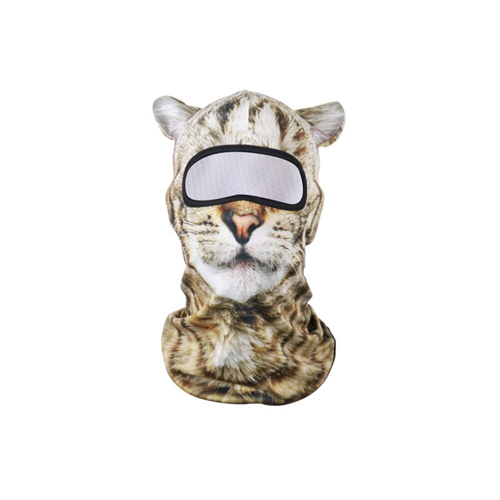 3D Animal Cat Dog Cute Animal Balaclava Windproof Skullies Beanie Cap Cool Hat Warmer Full Face Mask Neck Gaiter for Women Men: 10