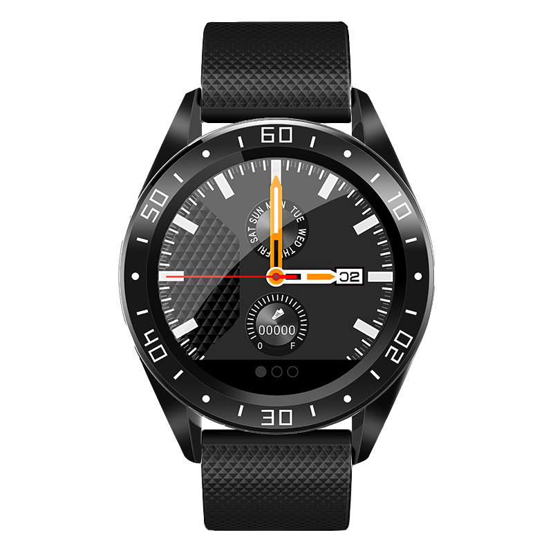 SmartWatch GT105 Wasserdichte Uhren Herz Bewertung Monitor Blutdruck Clever Uhr Männer Frauen Fitness Tracker Für IOS Android: Schwarz