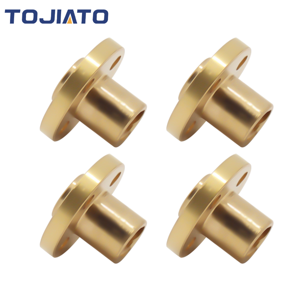 2/4/8 stücke T8 Schraube Runde Messing Mutter Pitch 2mm Blei 2/8mm T8 Schrittmotor trapez Blei Schraube Mutter Für CNC 3D Drucker Teile