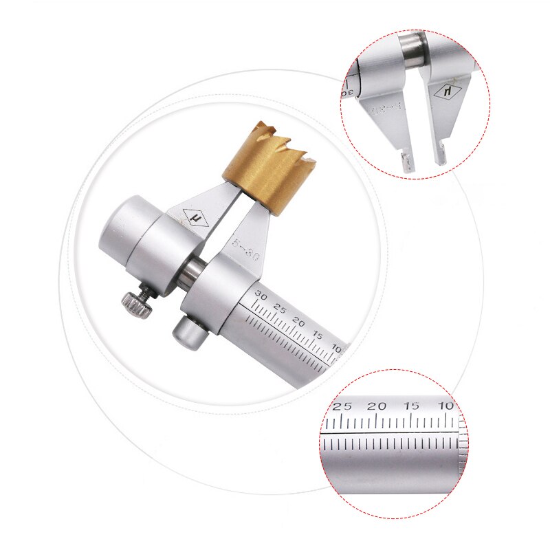 5-30mm 25-50mm 75-100mm Stainless Steel Internal Measuring Micrometer Caliper Vernier Gauge Inside Micrometer Tools Micrometers