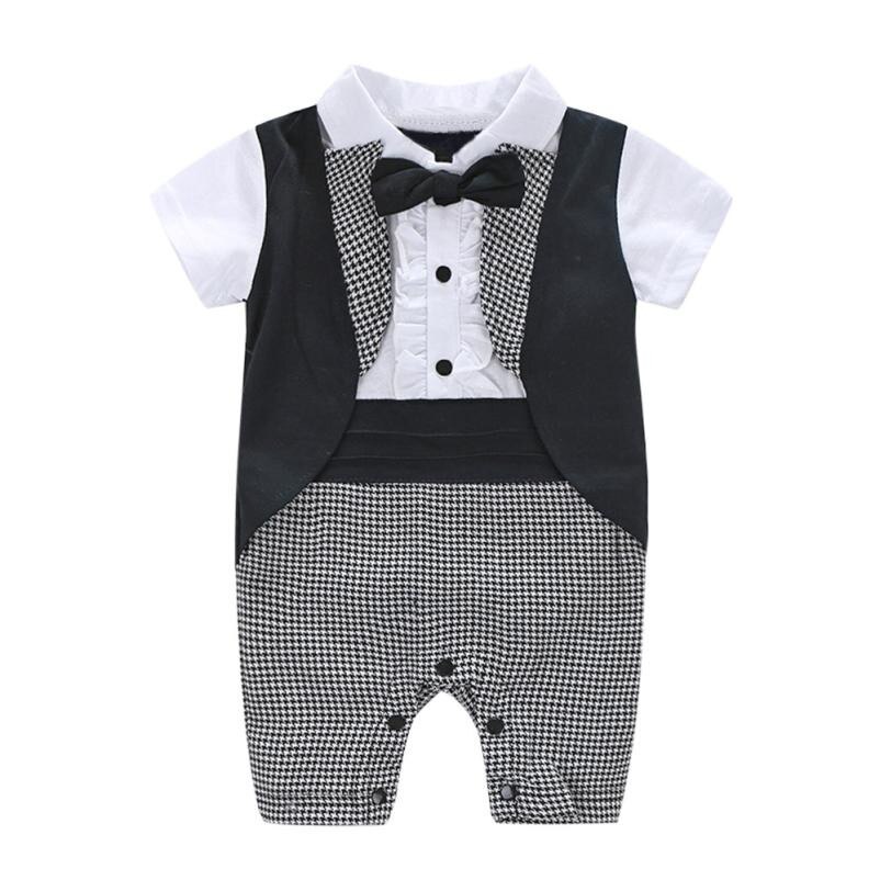 Gentleman Pak Strikje Baby Boy Kleding Sets Zomer Kinderen Sets Kleding Pak Kleding Pasgeboren Suits