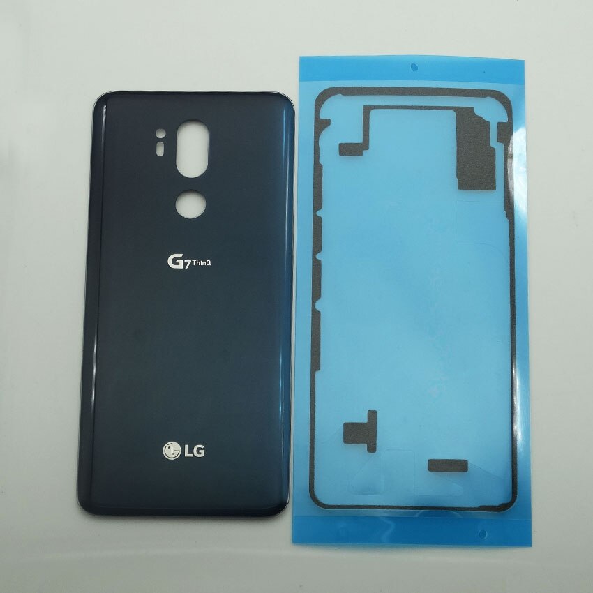 Originale di 100% Nuovo Vetro del Portello della Batteria per LG G7 ThinQ G7 + G710 G710em Della Copertura Posteriore Della Batteria Della Copertura dell'alloggiamento di Riparazione parti con Adesivo