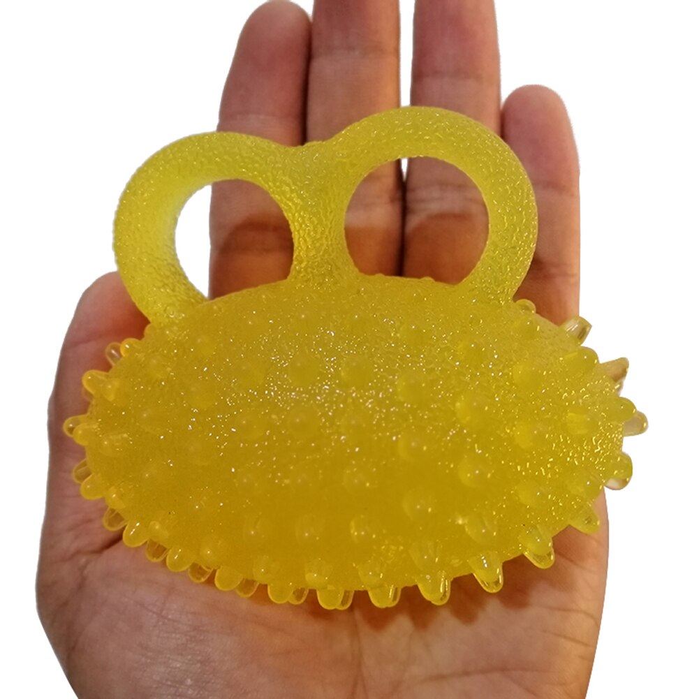 Hand Grip Strengthener Grip Exercise Ball with Massage Points, Finger Holes for Adults and Kids