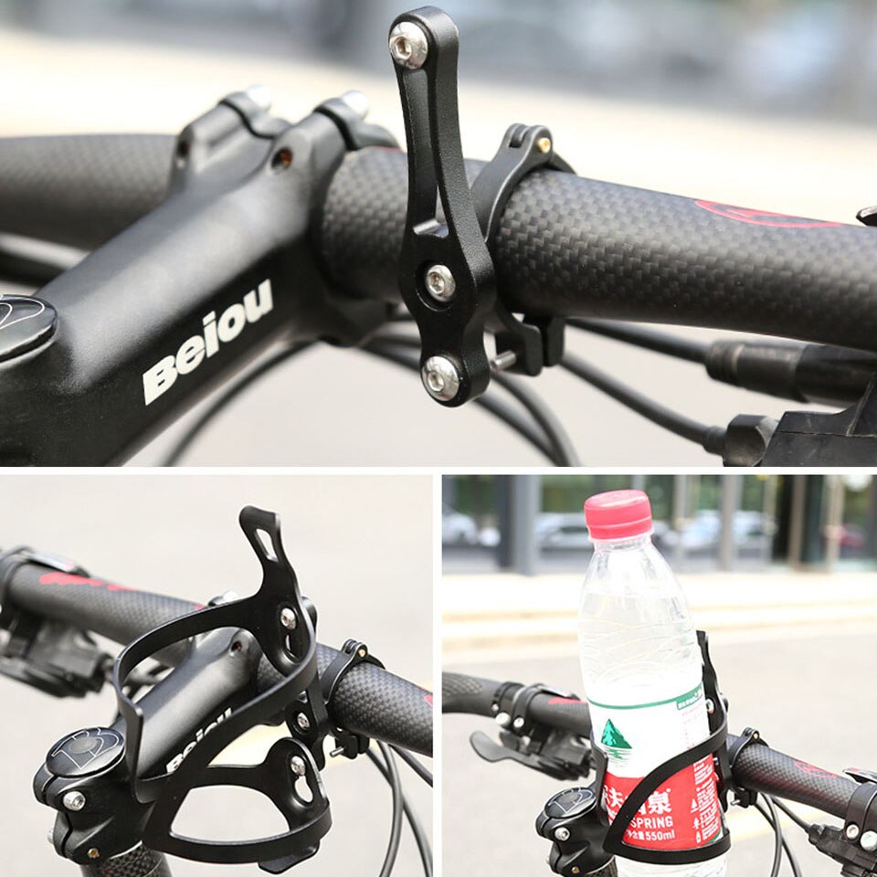 Multifunction Bike Bottles Cage Mount Adapter MTB Water Bottle Cage Clamp Mount Bicycle Bottle Holder Bracket Handlebar Post