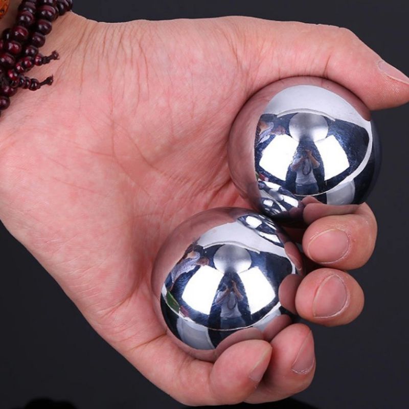 2 stks/set Fitness Handbal Galvaniseren Metalen Bericht Baoding Bal Ouderen Stress Ontspanning Levert