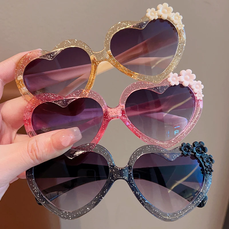 Meisjes Jongens Leuke Cartoon Bloem Zonnebril Outdoor Zonwering Kinderen Mooie Vintage Bril Bescherming Klassieke Kinderbrillen