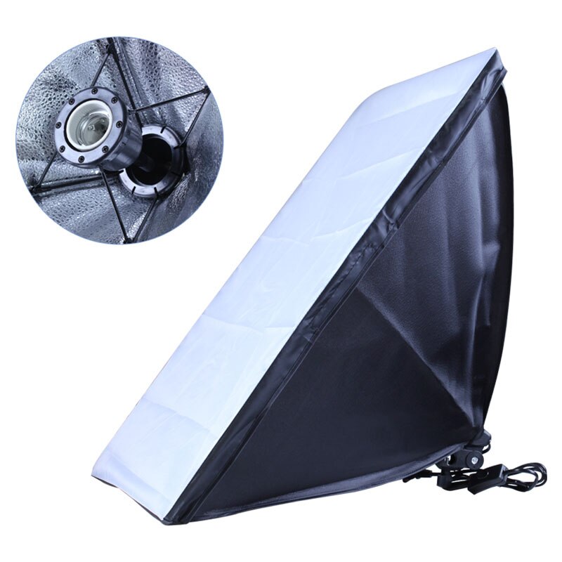 50X70Cm Fotografie Softbox Kit Diffuser Licht E27 Lamphouder Professionele Continu Licht Systeem Apparatuur Voor Foto Studio: Default Title