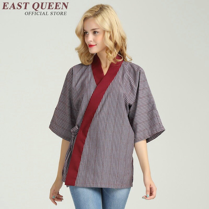 Uniformes japoneses para restaurantes, accesorios para sushi, ropa para mujer, uniforme de chef de sushi, KK1926 H