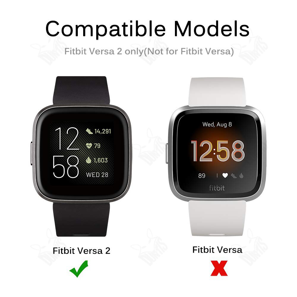 Matte Case + Screen Protector Voor Fitbit Versa 2 Smart Horloge Beschermhoes Met Gehard Glas Bescherming Shell Fitbit Versa2