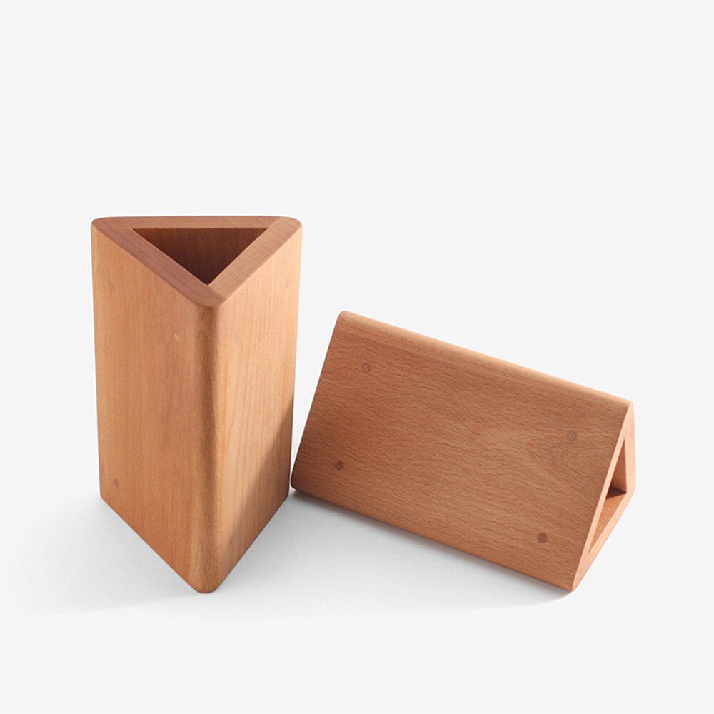 Moule à pâte à plier triangulaire pour l&#39;artisanat du cuir, outil de pliage auxiliaire en bois de hêtre, rayon fixe R10/R12/r15 mm