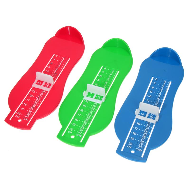 Enfant infantile pied mesure jauge chaussures taille bébé mesure règle 7 couleurs outil disponible voiture réglable gamme 0-20cm taille