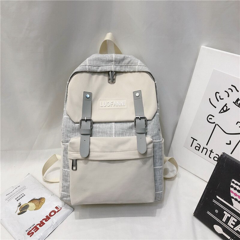 JULYCCINO Frauen Heißer rucksack reise bagpack nylon leinwand Laptop Schule Taschen für Jugendliche rucksack Bolsas Mochilas Sac A Dos: gray