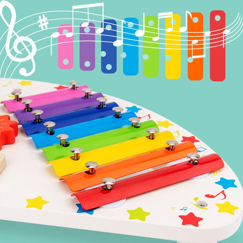 Kids Xylofoon Kleurrijke Hand Knock Xylofoon Muziekinstrument Met Hamers Educatief Speelgoed Voor Kinderen