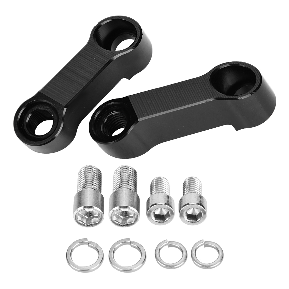 2 Stuks Motorfiets Achteruitkijkspiegels Uitbreiding Universele Adapter Aluminium Basis Schroef Beugel Motor Accessoires