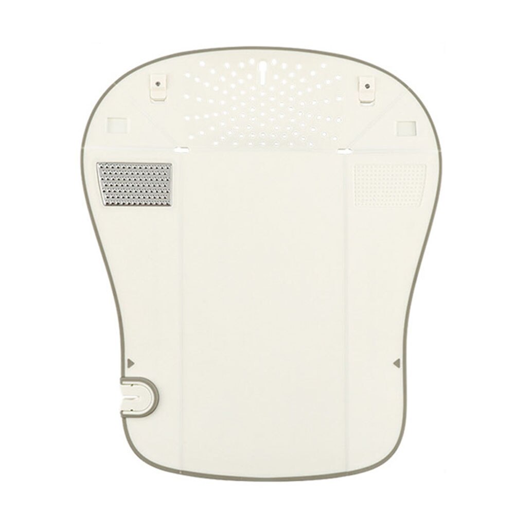 Foldable Cutting Board Multifunctional 6 in 1 Durable Kitchen Strainer/Board Collapsible Easy to Clean Chopping Board MAZI888: white