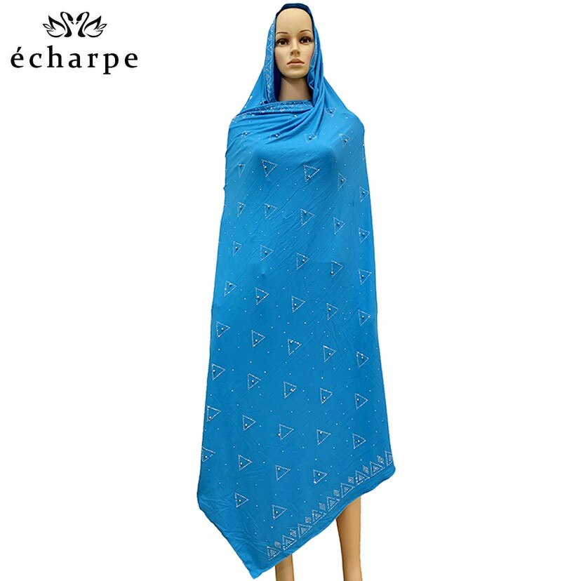 Foulard africain en dentelle de coton doux, écharpe africaine de , écharpe africaine avec pierres, écharpe à perles pour châles, EC054