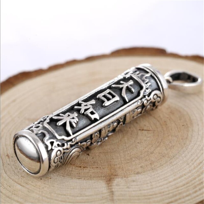 Collier avec pendentif bouddha Shurangama pour homme, chaîne de cou rétro, en argent, à la , d&#39;anniversaire pour garçon, 925