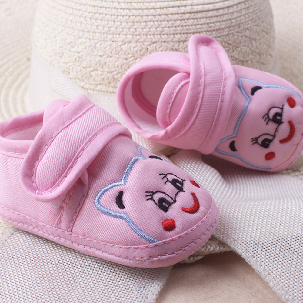 Peuter Schoen 2019Top Babyschoenen Zachte Baby Peuter Schoenen Leuke dier Zolen Wieg Schoenen Schoeisel Buciki Dla Niemowlat: Pink / 11