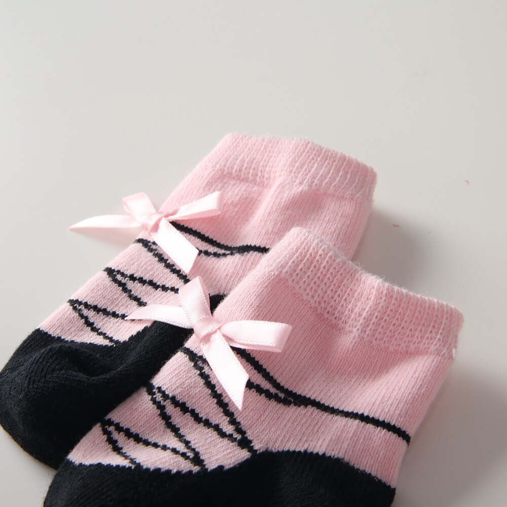 Girl Socks Jacquard Ballet Socks Cute Bow Baby Socks