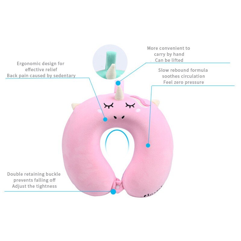 -Selling Cartoon U-Vormige Reizen Kussen Kussen Nekkussen Hoofdsteun Hoofd Kussen Zachte Memory Foam Kussen slaap Kussen