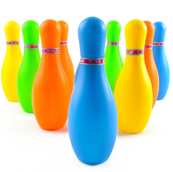 11CM Plastic color bowling children 's indoor sports puzzle baby family early childhood education toys LYQ