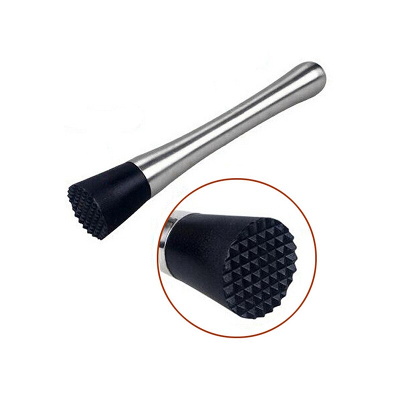 Stainless Steel Wine Mixing Stick Cocktail Muddler Shaker with Crushing Hammer DIY Drink Fruit Muddler Crushed Ice Barware Tool