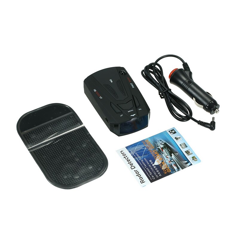Auto Radar Detector 360 Graden Voertuig V7 Controle Snelheid Voice Alert Alarm Waarschuwing 16 Band Led Display Engels Russisch Auto