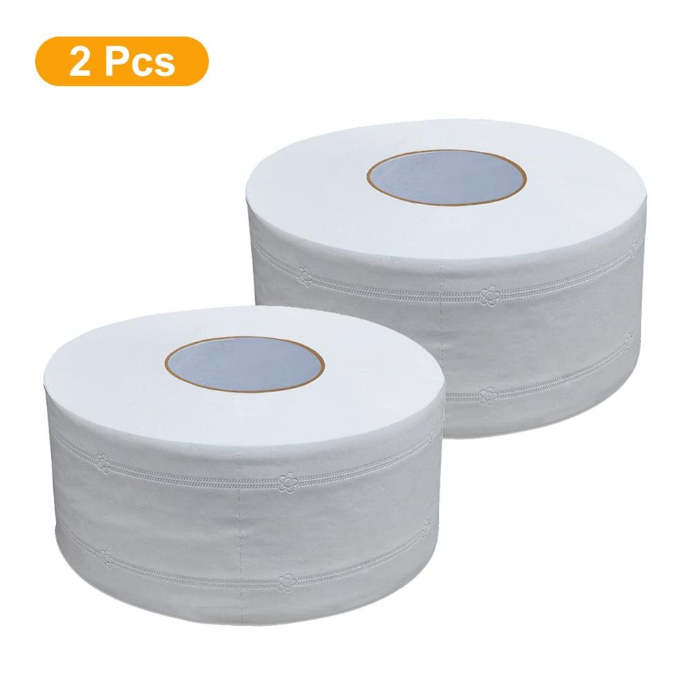 2 pcs Large Plate Toilet Roll Paper Household Toilet Paper KTV Hotel Restaurants Bath Toilet Paper White Primary Wood Tissure: Default Title