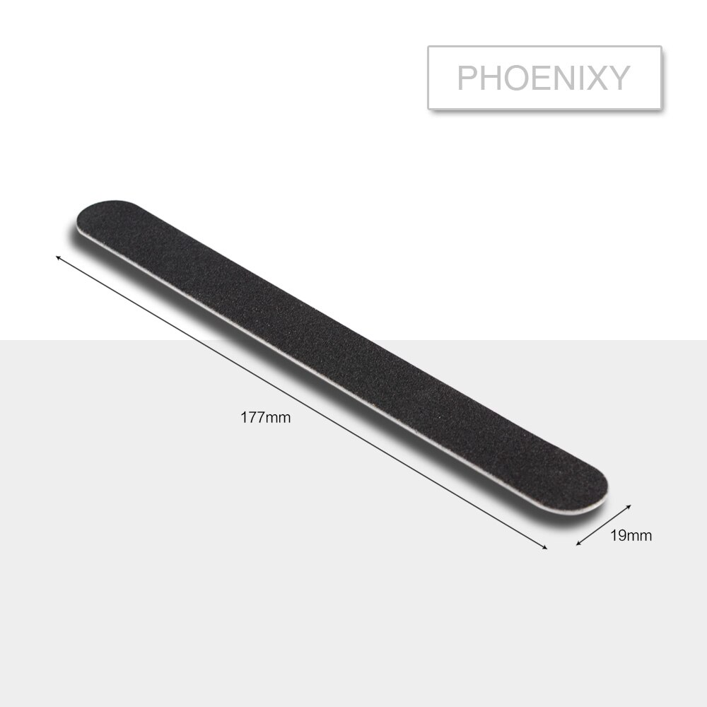 Phoenixy Nail File 100/180 Half Moon Sandpaper Nail Sanding Blocks Grinding Polishing Manicure Care Tools: Type E 1pc