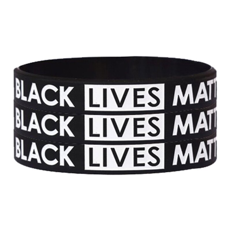 Zwart Leven Kwestie Silicone Wrist Band Armband Manchet Polsband Rubber Armband Unisex Sieraden