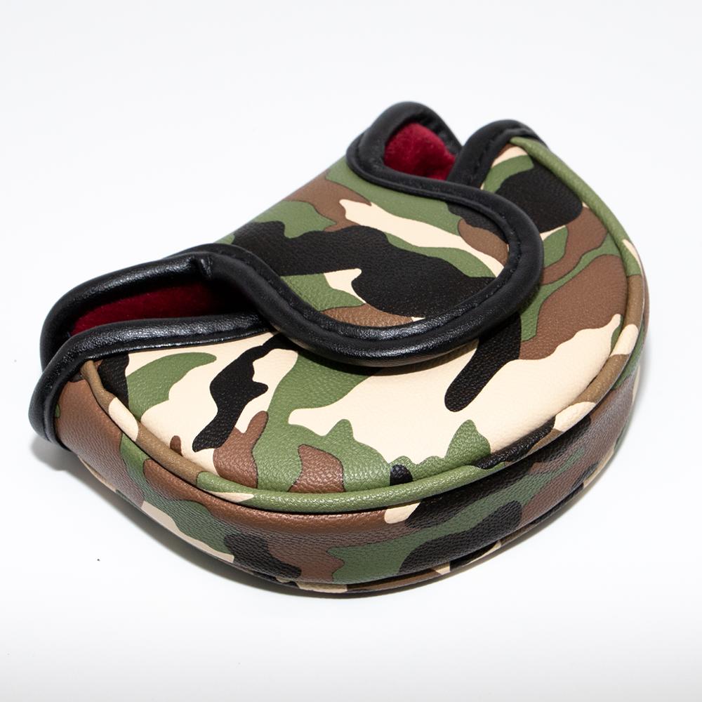 Cool Golf Putter Headcover Mallet Putter Headcovers Golf Club Head Cover Embroidery PU Leather Magnetic