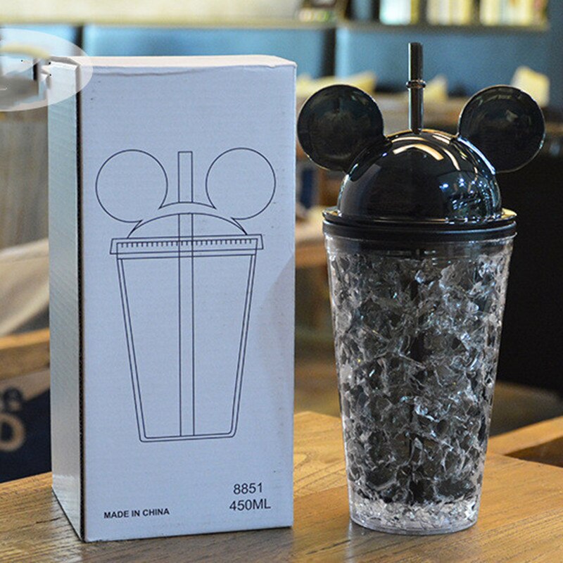 Odd refrigeration sippy cups crushed ice cup plastic cup children adult students with fruit juice cup ice cool summer