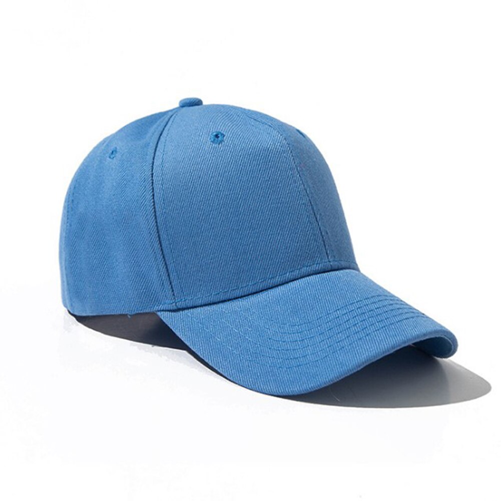 Sun orange Baseball Cap Plain Curved Sun Visor Hat Solid Color peaked caps Adjustable Dad caps Unisex Outdoor cap 2022: Light Blue