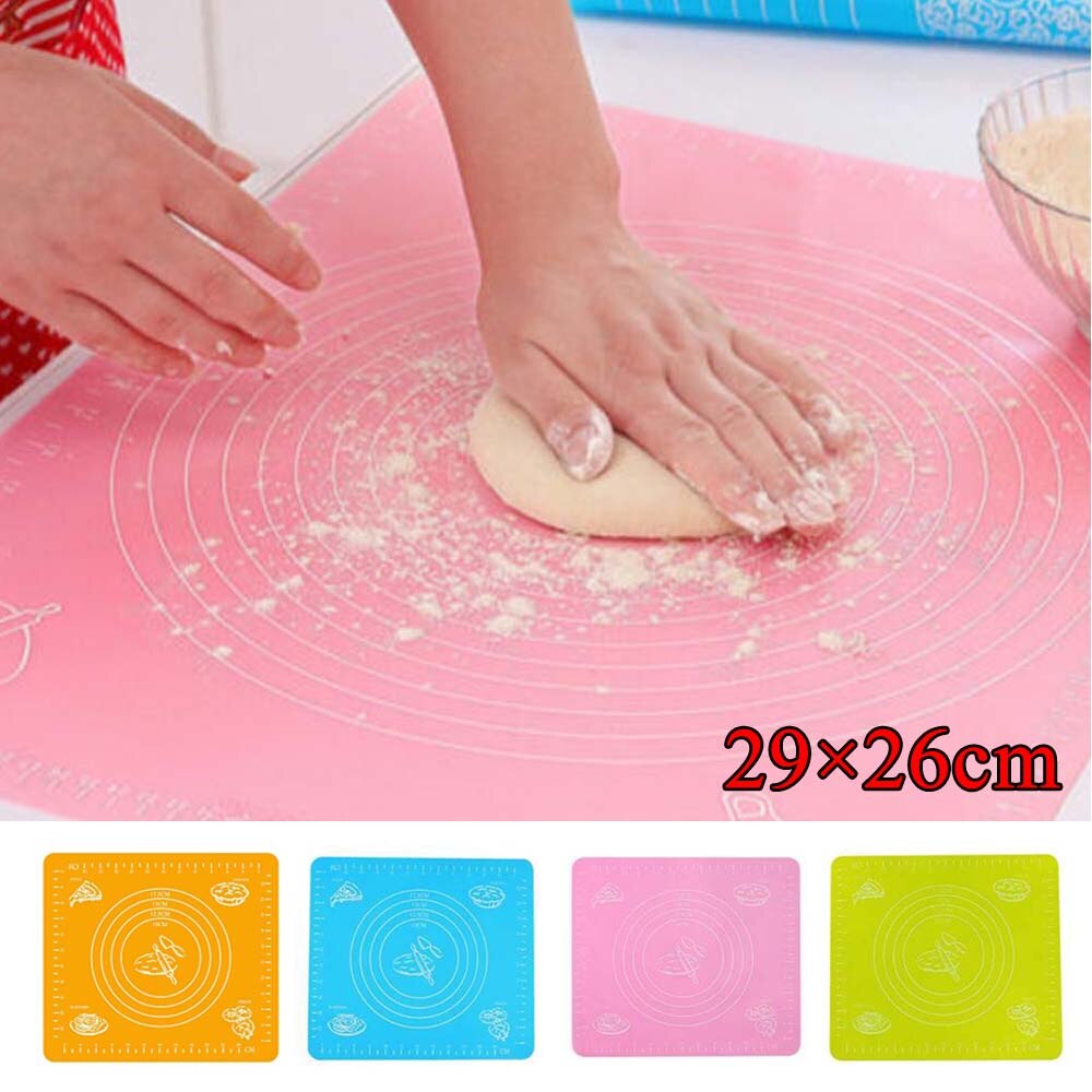 Pastry Rolling Mat Kitchen Tool Cake Pizza Pie Biscuit Oven Non Stick Pad