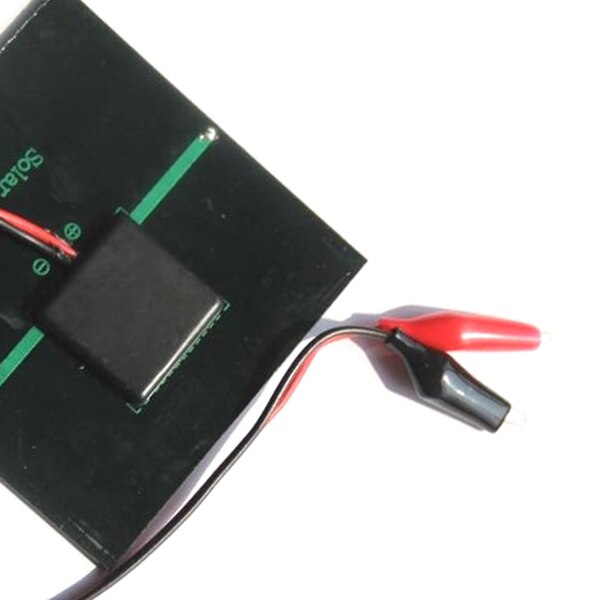 WSFS-Panel Solar policristalino, célula Solar epoxi de 1W y 5,5 V, con Clip para carga de 3,7 V, sistema de batería de juguete, luz LED de estudio, 95x95MM