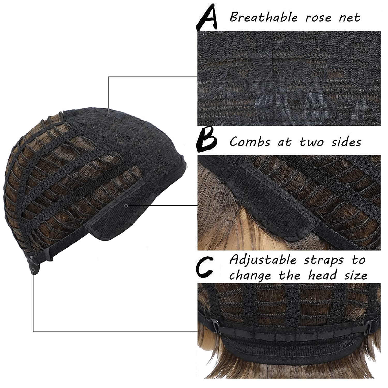 Syntetiske blonde mulletparykker for menn kostymer fancy festtilbehør cosplay hår 80s parykk | joe dirt parykk menns mullet joe dirt