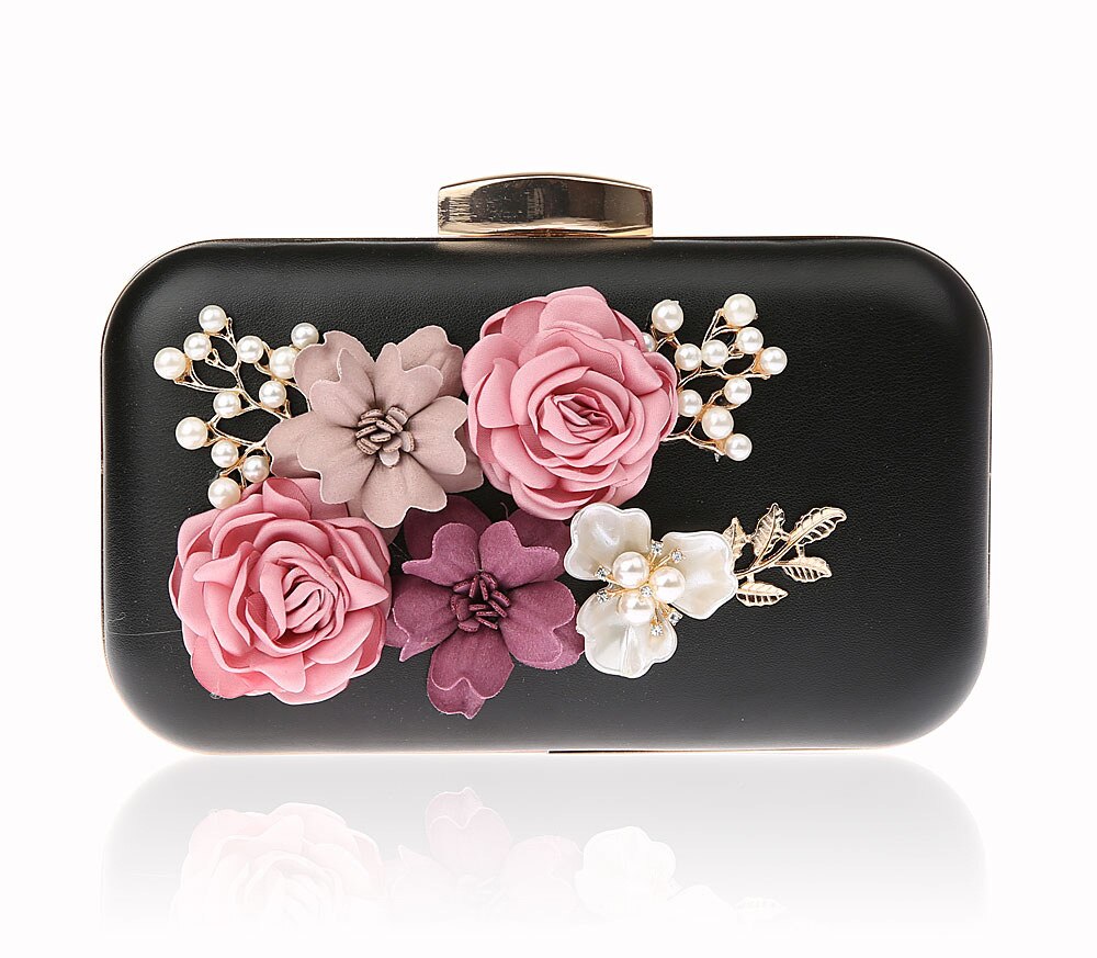 2022 Vrouwen Clutch Bag Dames Zwart Avondtassen Dames Koningsblauw Dag Koppelingen Portemonnees Vrouwelijke Roze Bruiloft Tas WY148: Black