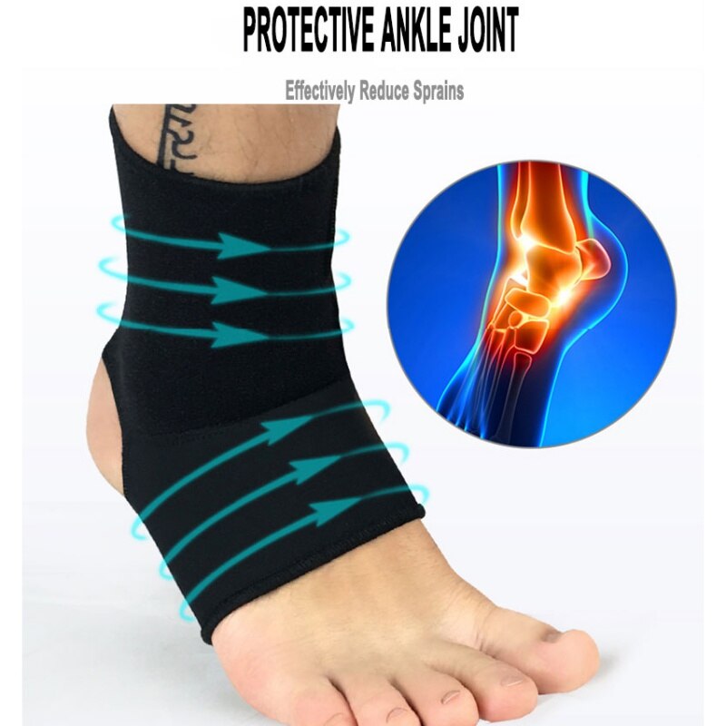 Fitness Ankle Brace Support Guard Protector Compression Sleeve Bandage Boxing Football Gym Foot Sport Prevent Sprain SportsN