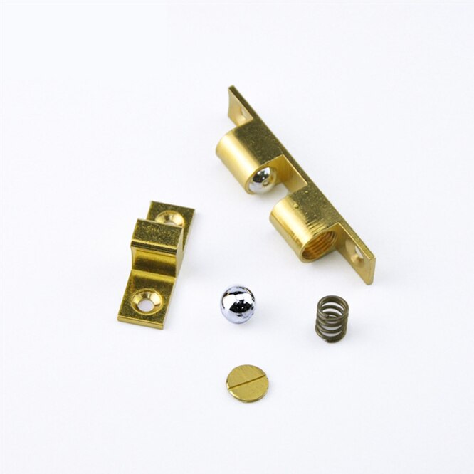 1 PC Multiple sizes Pure Copper Double Ball Latch Clip Lock Cabinet Door Catches Touch Beads Bronze Brass Hardware Accessories