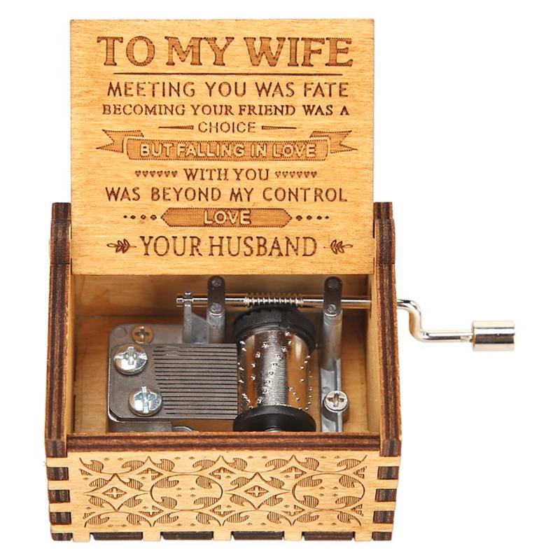 retro drewniana ręka łukowaty pozytywka sława znakomity wystrój salonu domowe dekoracje na imprezę prezent urodzinowy dla dzieci